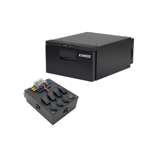 Kings 30L Stayzcool Drawer Fridge Freezer + 12V Compact Control Box