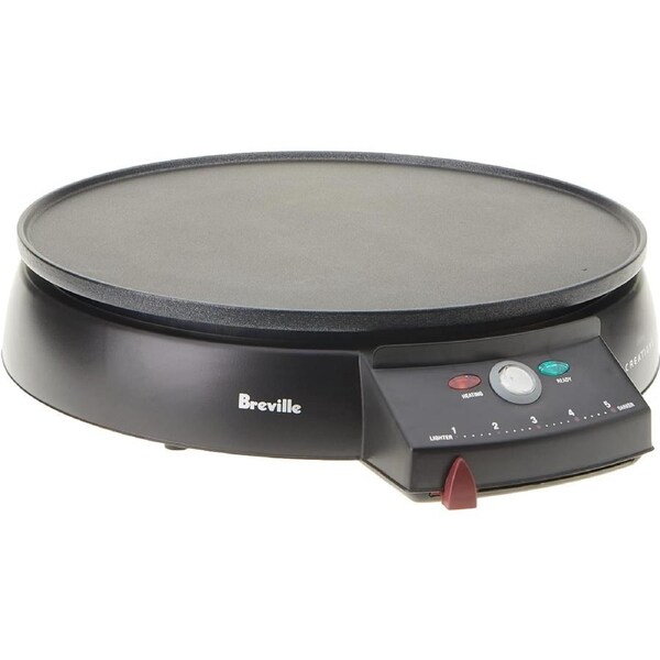 Breville Crepe Maker - Electric Non-Stick Pikelets Pancake Machine - 1000W Baker Hot Plate Cooktop