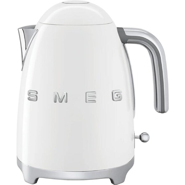 Smeg Cordless Retro Kettle - White Electric Water Boiler Heat Tea Coffee Home Office