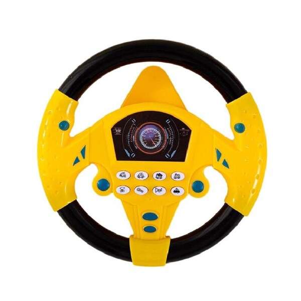JOYBUY Children's Pretend Play Steering Wheel – Simulation Driving Toy
