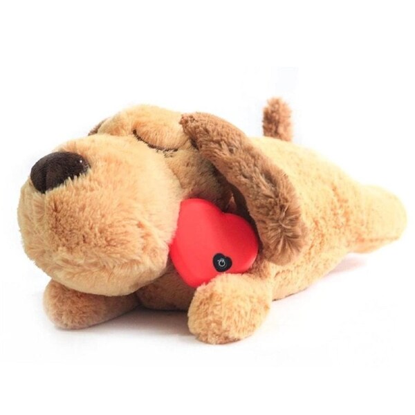 JOYBUY Puppy Heartbeat Plush Doll – Pet Snuggle Sleep Toy
