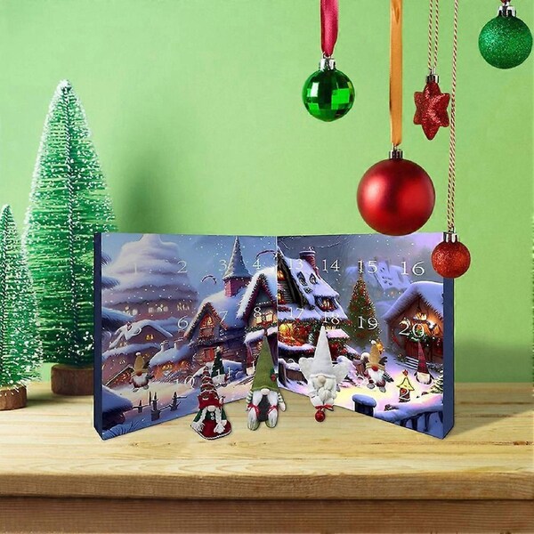 JOYBUY Christmas Gnome Advent Calendar – Countdown Dolls for Kids