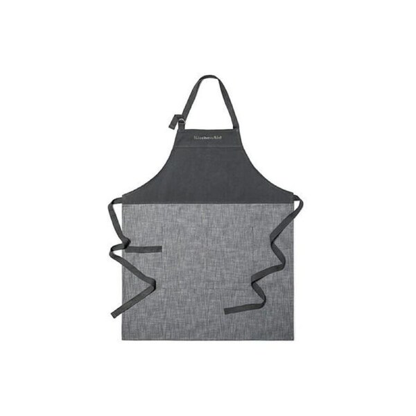 KitchenAid 100% Cotton Adjustable Kitchen Apron Tagged Charcoal Grey