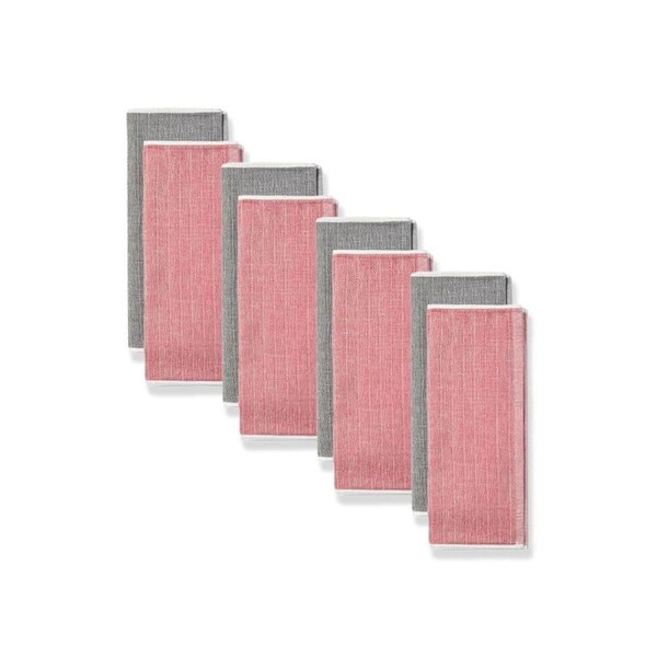 4x 2pc KitchenAid 100% Cotton Dish/Tea Towels Empire Red and Charcoal Grey