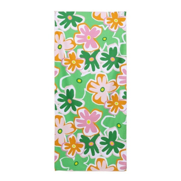 Splosh Summer Pop Sand Free Quick Dry Beach Towel Rectangle 180x80cm Green