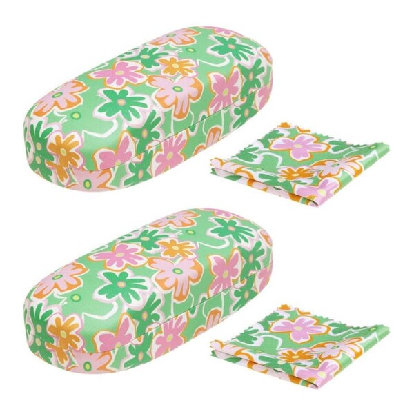 2PK Splosh Summer Pop Hard Shell Sunglass Case/Holder Storage 17x6cm Green