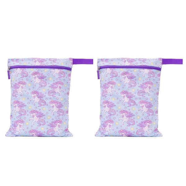 2PK Splosh Out & About Mermicorn Waterproof Kids/Children Wet Bag 40cm Purple