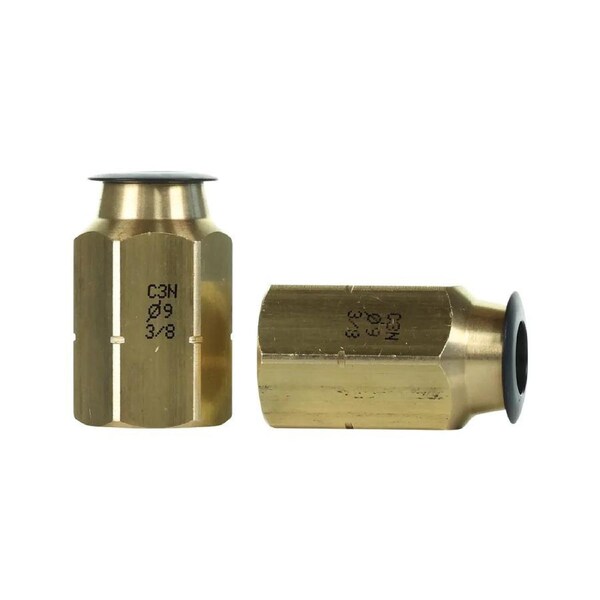 Inoac CJ-09G - Conic Joint No-Flare 3/8" HVAC Fitting - 2 Pack