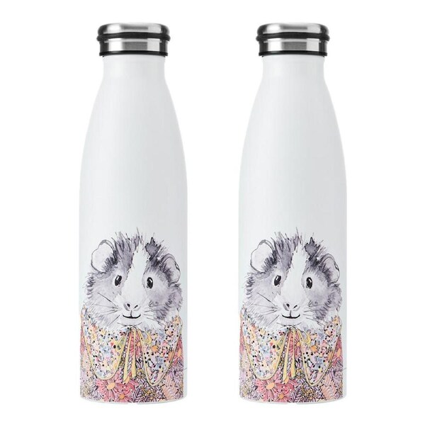 2PK Mikasa x Tipperley Hill Guinea Pig Theme Sleeve Insulated Water Bottle 500mL