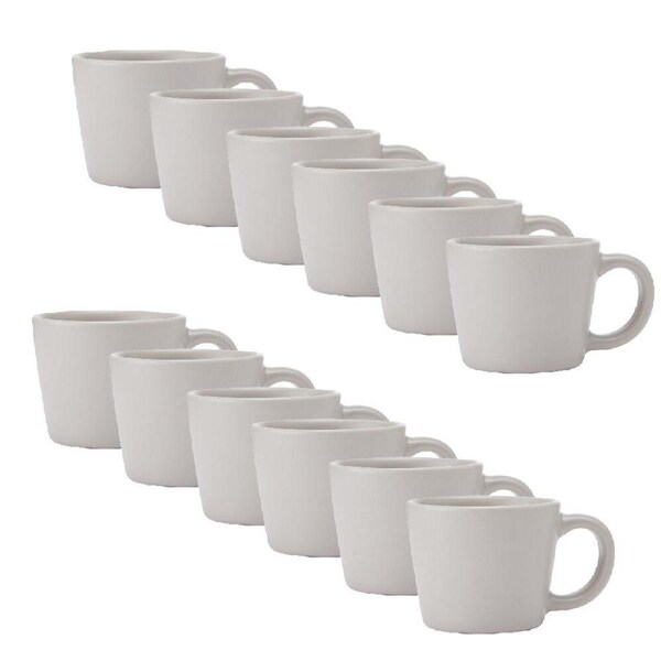 12PK La Cafetiere Ceramic Coffee Espresso Drinking Cup Mug 8x8x5cm Latte