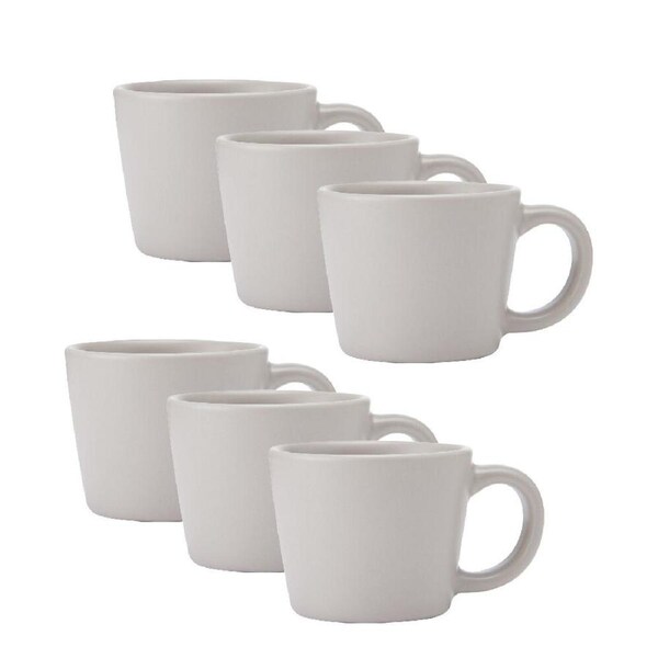 6PK La Cafetiere Ceramic Coffee Espresso Drinking Cup Mug 8x8x5cm Latte