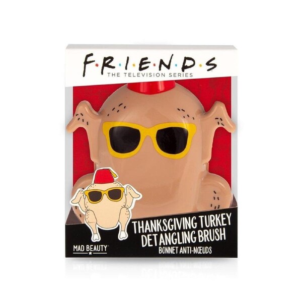 Warner Bros Friends Thanksgiving Detangling Tamer Hair Brush Turkey