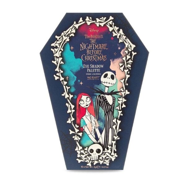 12pc Disney Nightmare Before Christmas Eyeshadow Palette Multicoloured
