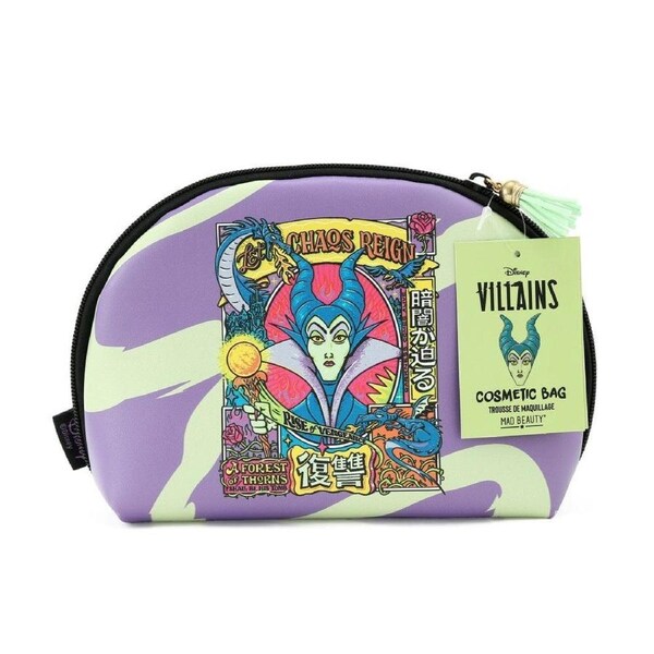 Disney Wicked Villains Maleficent Cosmetic Makeup Storage Bag Purple
