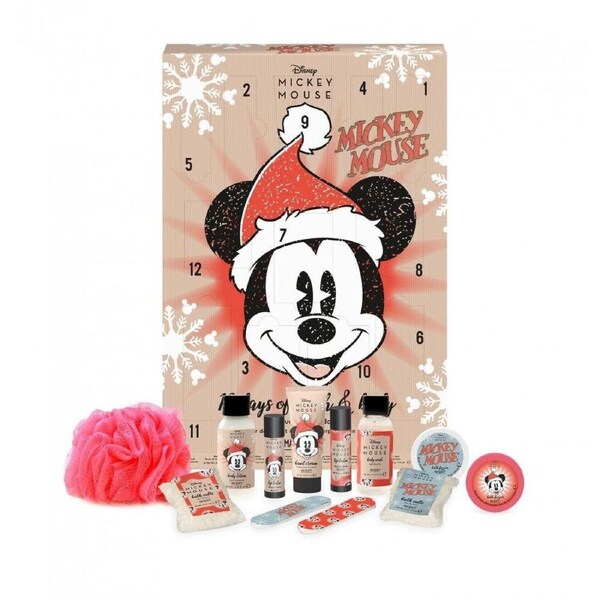 Disney Jingle All The Way 12 Day Bath & Body Advent Calender Mickey Mouse