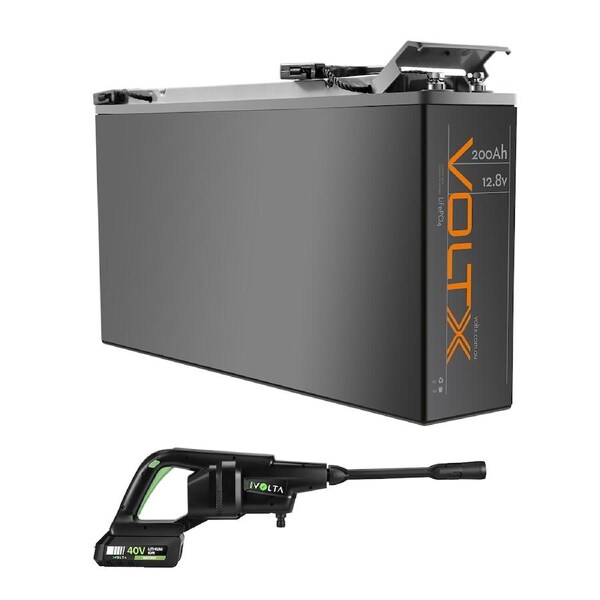 VoltX Slim 12V 200Ah Lithium Battery + 40V High Pressure Washer