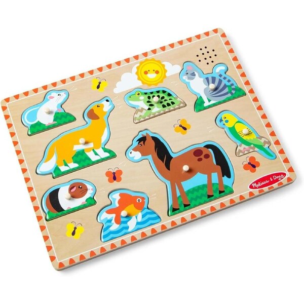Melissa & Doug - Pets Sound Puzzle 8pc