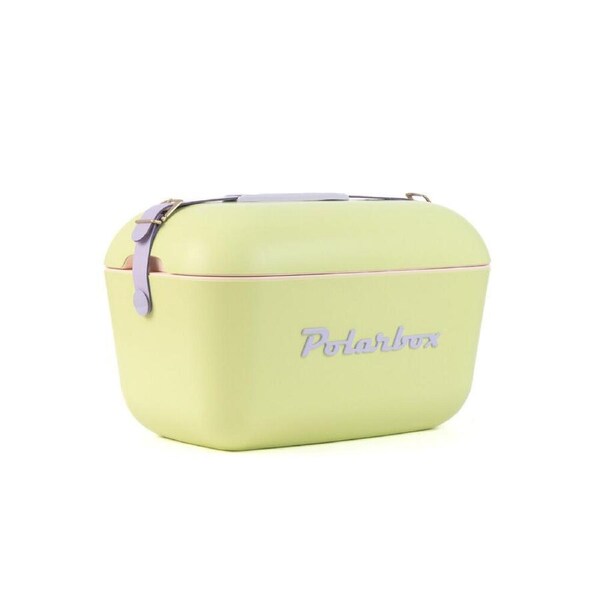 Polarbox Pop Insulated 12L Food Drink Cooler Box 39.3x25.9x24.3cm Lime/Lilac