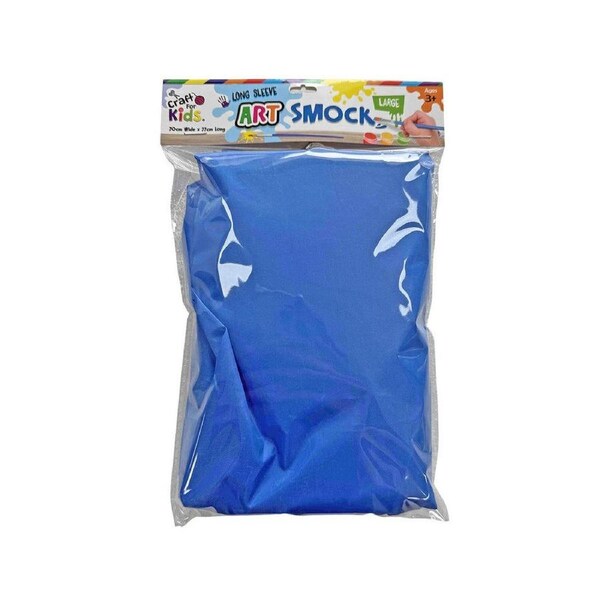 Craft For Kids Long Sleeve Art Smock Water-Resistant Large 70x77cm 5y+
