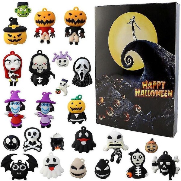 JOYBUY Halloween Countdown Horror Atmosphere Advent Calendar – 24-Piece Blind Box