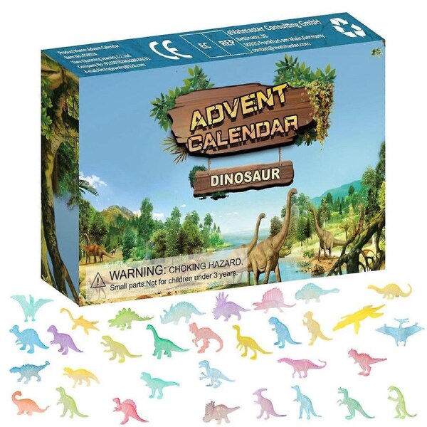 JOYBUY 2025 Dinosaur Christmas Advent Calendar – Blind Box Kit M27