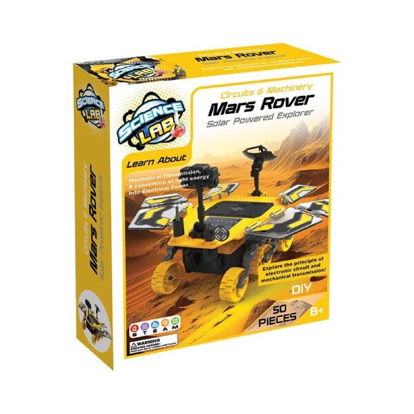 50pc Science Lab Mars Rover Solar-Powered STEM Kit Kids Learning Toy 8y+