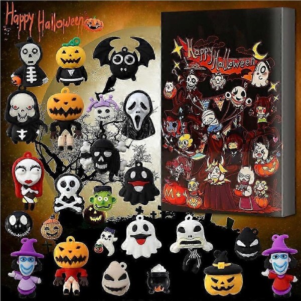 JOYBUY Gothic Horror Advent Calendar – Fright Night 24-Piece Countdown ...