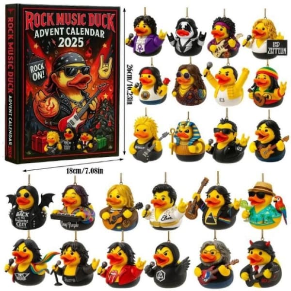 JOYBUY 2025 Horror Rubber Duck Advent Calendar – Hidden Model Countdown Blind Box