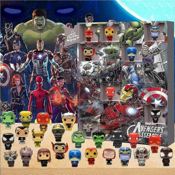 JOYBUY 2025 Avengers Marvel Advent Calendar – 24 Surprise Gifts Halloween Countdown Box