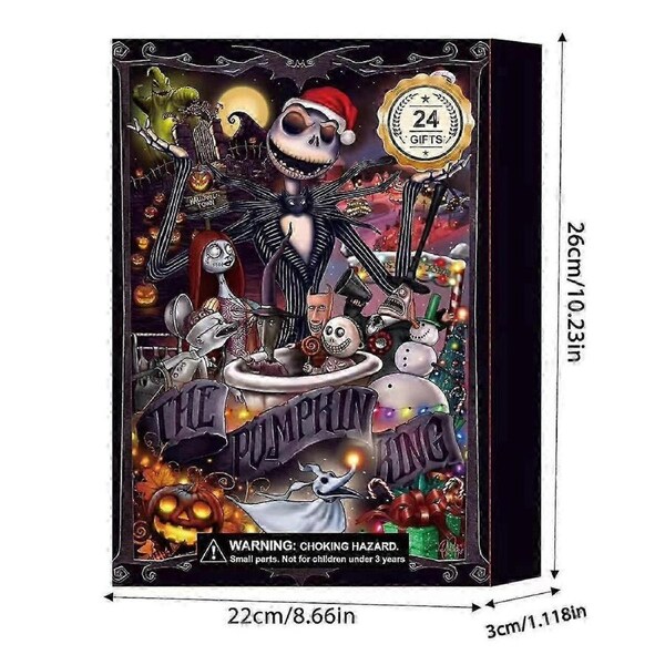 JOYBUY Gothic Ghost Halloween Advent Calendar – 24-Day Countdown Gift ...