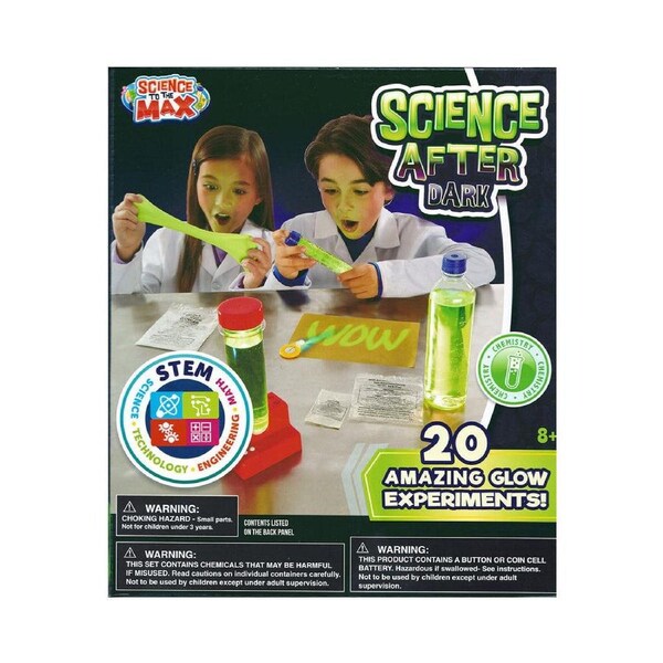 Science To The Max After Dark Kit STEM Learning Toy w/20 Experiments 8y+