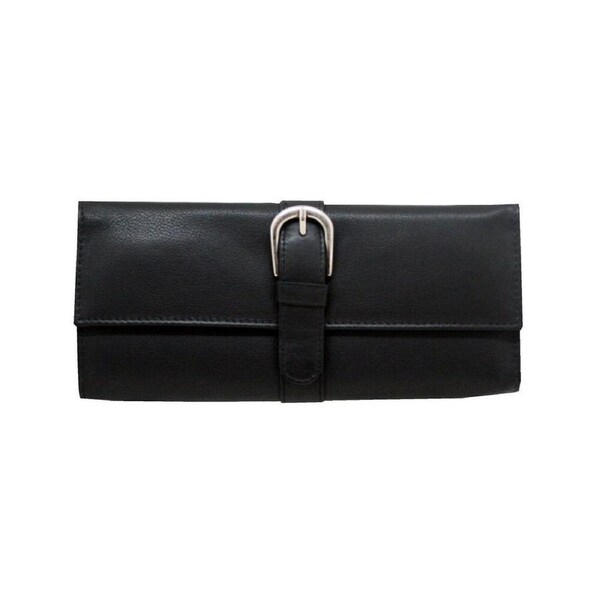 BMS Gifts Leather Jewellery Roll/Travel Case Watches Necklace Rings