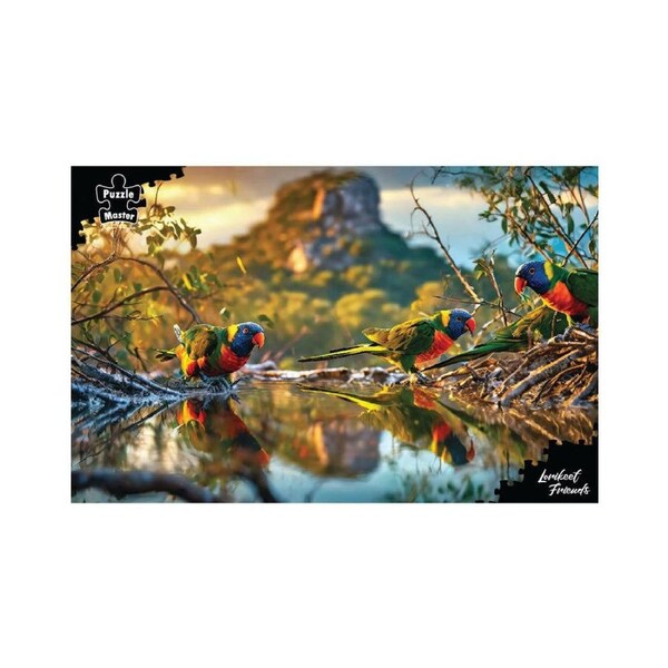 1000pc Puzzlemaster Jigsaw Puzzle Lorikeet Artwork Surreal Australia 12y+