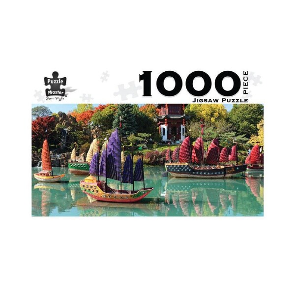 1000pc Puzzlemaster Jigsaw Puzzle Quebec Serenity Harbour Scene 12y+