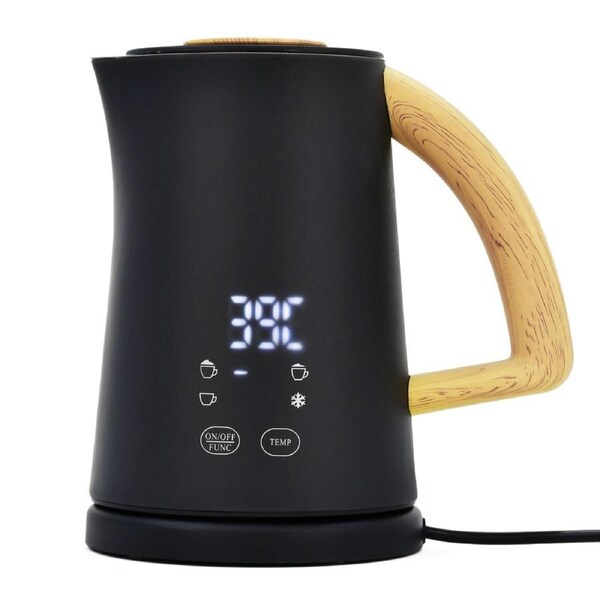 YOPOWER Electric Milk Frother Machine, 4-in-1 Milk Warmer & Heater, Cold/Warm Foam Maker, Home Coffee Appliance