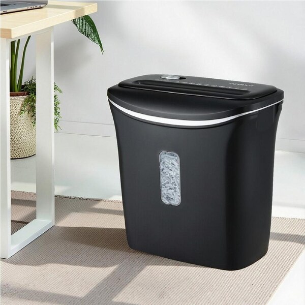 Devanti 12L Cross-Cut Shredder 8-Sheet Paper Home Office Credit Card Security
