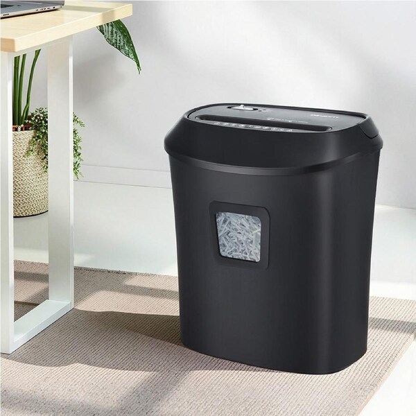 Devanti 21L Cross-Cut Shredder 10-Sheet Paper Home Office Credit Card