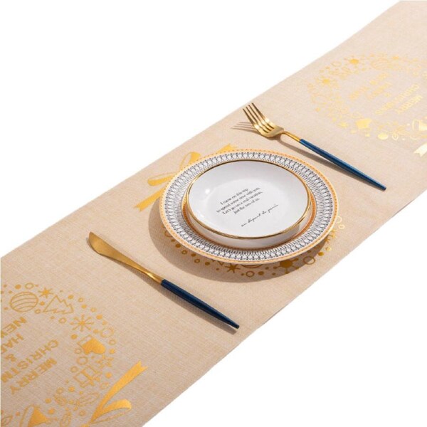 Catzon Christmas Table Runner 9FT for Party Supplies Decorations-FlaxenWreath
