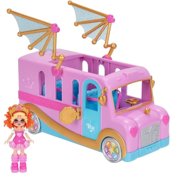 Royale High Styling Bus Official Playset with Doll Accessories Kids Toy Ages 3+