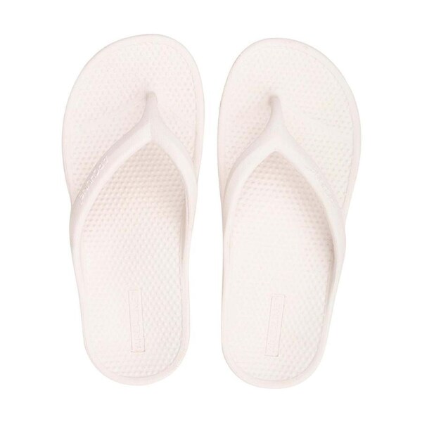 Archline Orthotic Foam Thongs Arch Support Flip Flops Orthopedic Rebound - White EUR 43