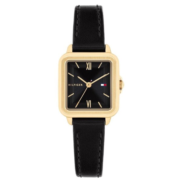 Tommy Hilfiger Black Leather Women's Watch - 1782835