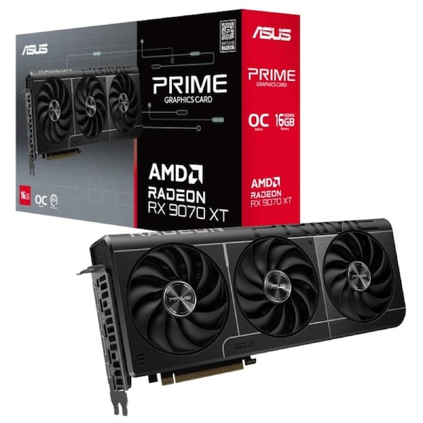 ASUS AMD Radeon PRIME-RX9070XT-O16G RX 9070 XT 16GB GDDR6 OC Edition
