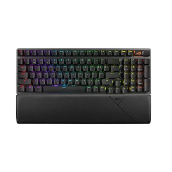 ASUS ROG STRIX SCOPE II 96 WL Storm Switch NX Wireless Gaming Mechanical Keyboard, Tri-mode Connection, Streamer Hotkeys, PBT Keycaps, Clicky