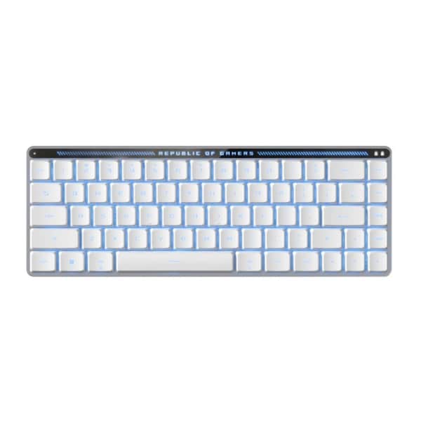 ASUS ROG Falchion RX Blue Low Profile Wireless Gaming Keyboard, Tri-mode Connection, ROG Omni Receiver, Intuitive control