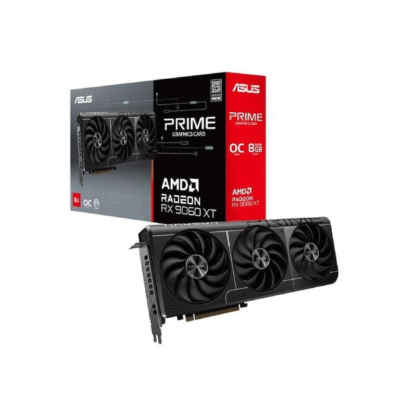 ASUS AMD Radeon PRIME-RX9060XT-O8G RX 9060 XT OC Edition, 8G GDDR6
