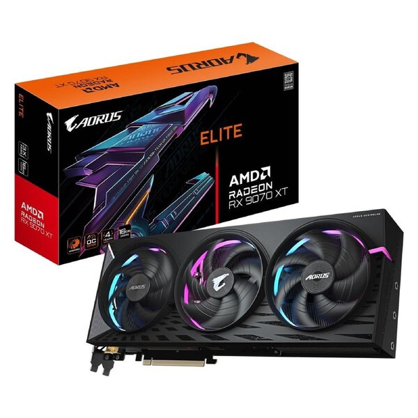 Gigabyte Radeon RX 9070 XT AORUS ELITE 16GB Video Card