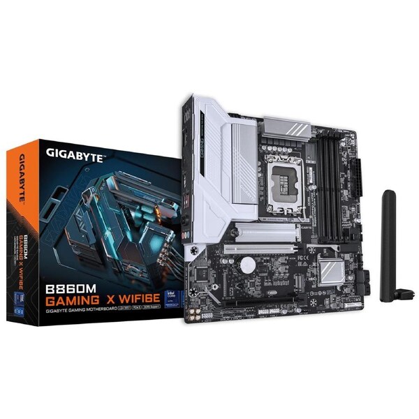 Gigabyte B860M GAMING X WIFI 6E Intel LGA 1851 Micro-ATX Motherboard