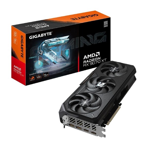 Gigabyte Radeon RX 9070 XT GAMING OC 16G, 20 Gbps, GDDR6