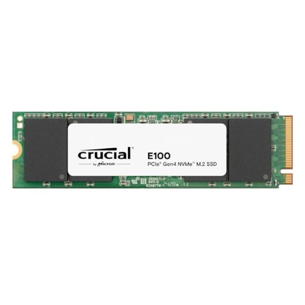 Crucial E100 1TB Gen4 NVMe SSD 5000/4500 MB/s R/W 80TBW 350K/460K IOPS 1M hrs MTTF M.2 2280 PCIe4 3yrs ~Crucial P3 CT1000P3SSD8