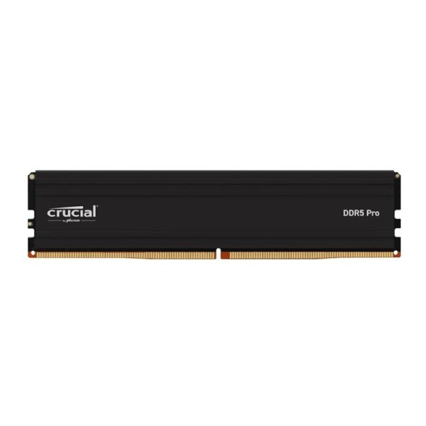 Crucial Pro 32GB (1x32GB) DDR5 UDIMM 6000MHz CL40 Black Heat Spreaders Overclocking Support Intel XMP AMD Ryzen Desktop PC Gaming Memory